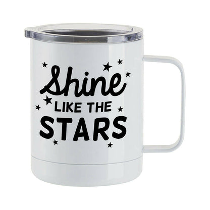 Craft Express 4 Pack 10oz Stainless Steel Coffee Cups – White Sublimation-Ready Insulated Mugs
