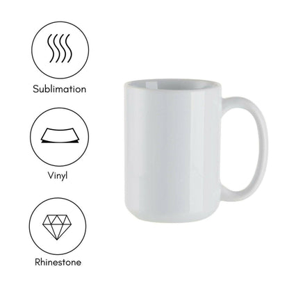 Craft Express 15oz Ceramic Sublimation Mugs