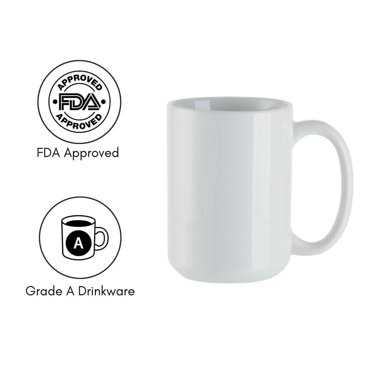 Craft Express 15oz Ceramic Sublimation Mugs