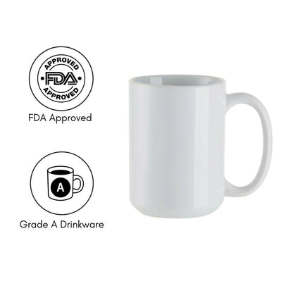Craft Express 15oz Ceramic Sublimation Mugs