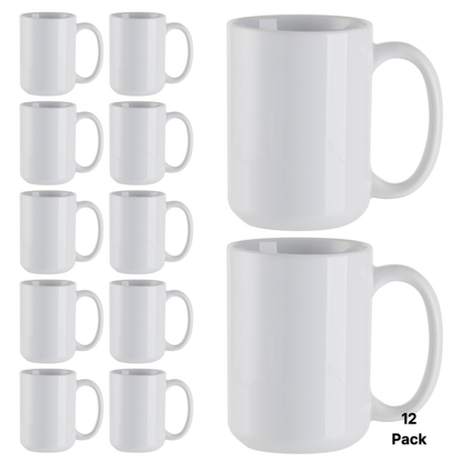 Craft Express 15oz Ceramic Sublimation Mugs