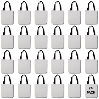 Craft Express Linen Sublimation Tote Bags – 15"x16"
