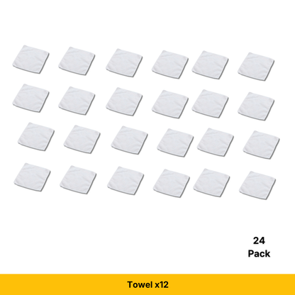 Craft Express White 12" Square Towels, Sublimation Microfiber Blanks