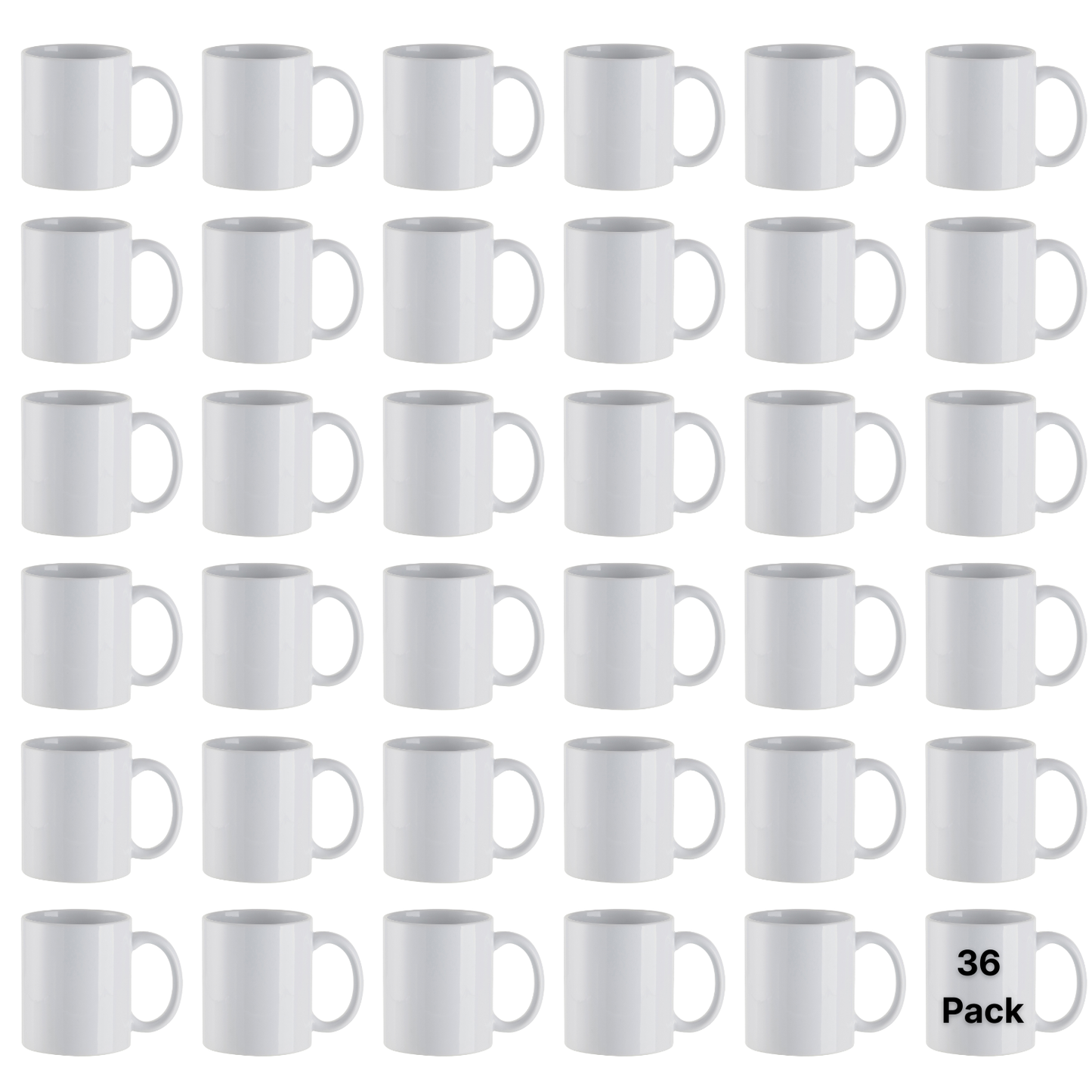 Craft Express 11oz Ceramic Sublimation Mugs: White Glossy Blanks