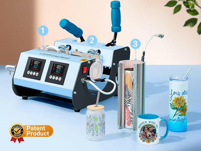 Craft Express 3-in-1 Two Station Mug Press Press