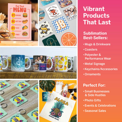 Sublijet Printer, Ink and Paper Bundle