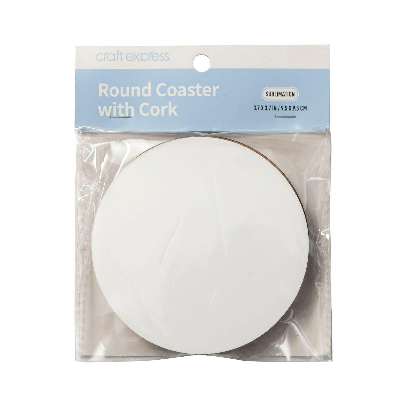 White round hardboard sublimation coaster blanks