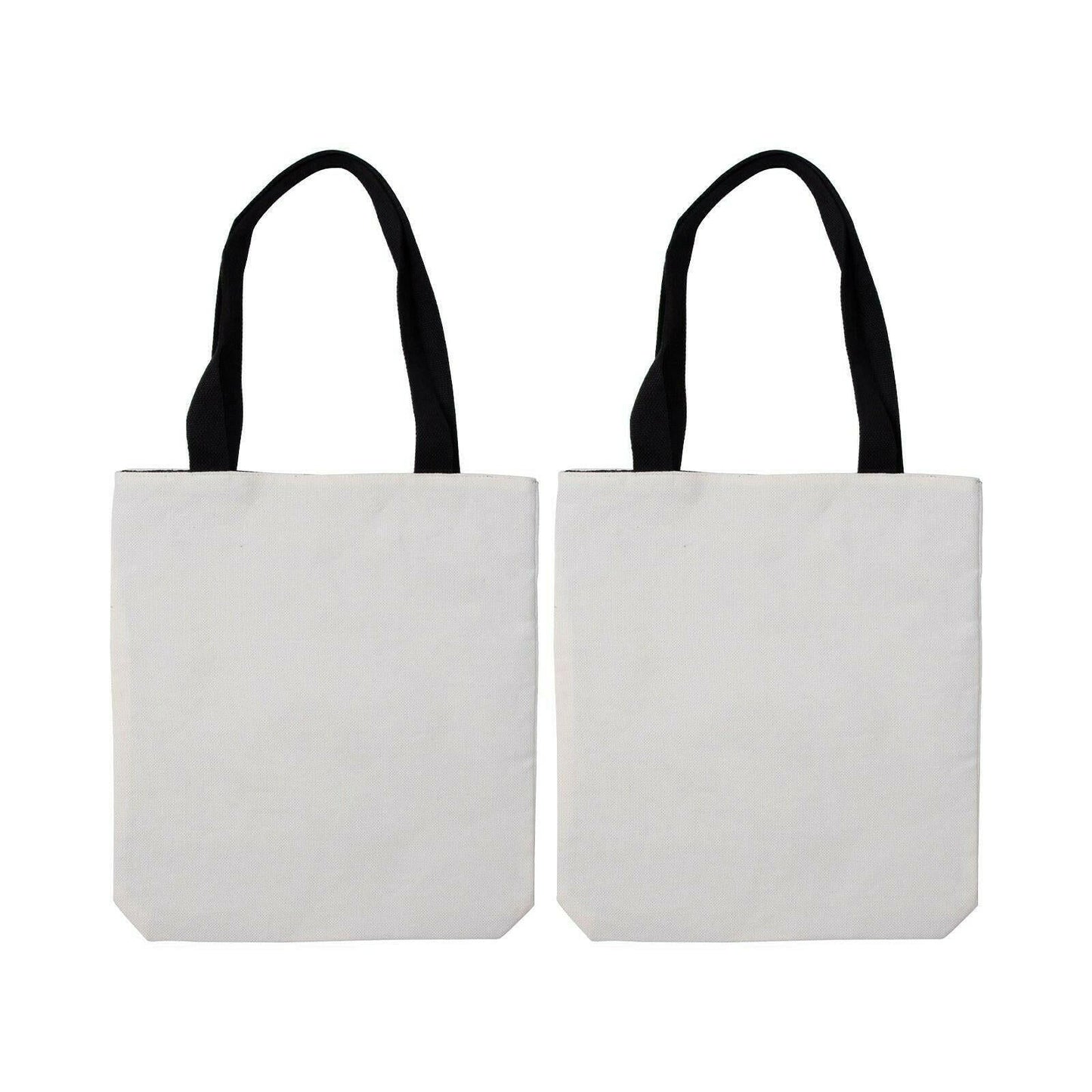Blank linen sublimation tote bags 15 by 16 inch
