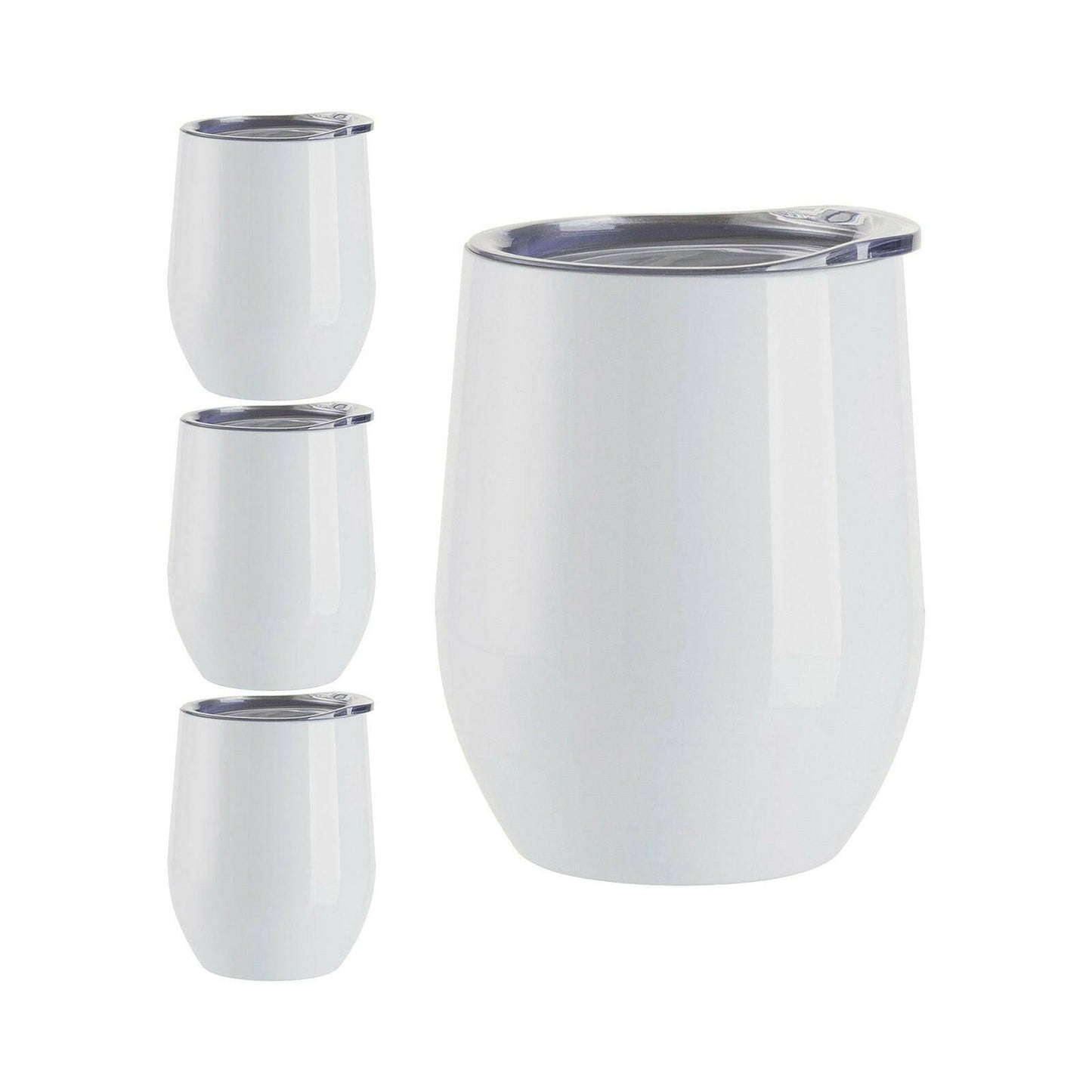 12oz stainless wine sublimation blank tumblers with lids